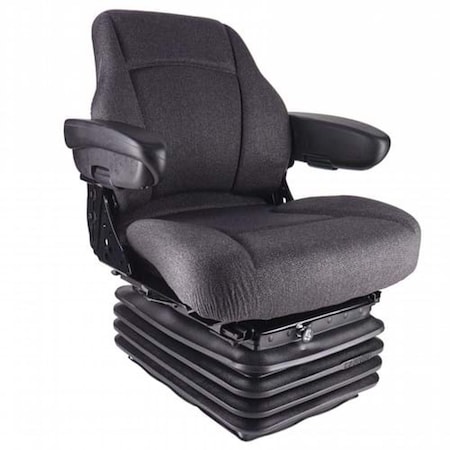 Aftermarket S1999934 Sears Mid Back Seat, Gray Fabric w/Air Suspension, Fits Case IH S1999934-HYC